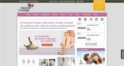 Desktop Screenshot of espacemariage.com